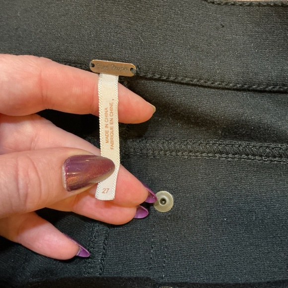 Free People Black Moto Skinny Pants Women’s Size 27 - Picture 6 of 6